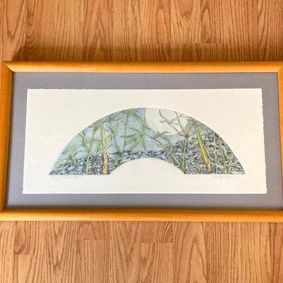 LOT 129X: Signed and Numbered Wall Art - "Bamboo Stream" 7/100 by Artist Carolyn Cohen