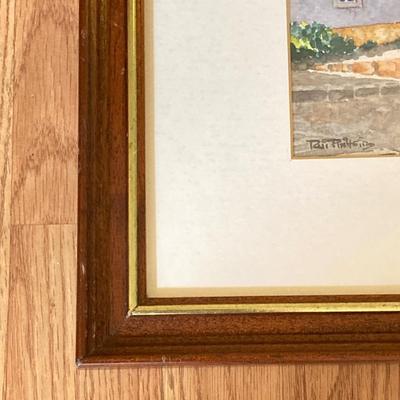 LOT 130X: Framed and Signed Painting by Artist Rui Pinheiro - "OBidos"