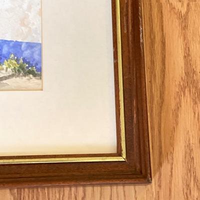 LOT 130X: Framed and Signed Painting by Artist Rui Pinheiro - "OBidos"