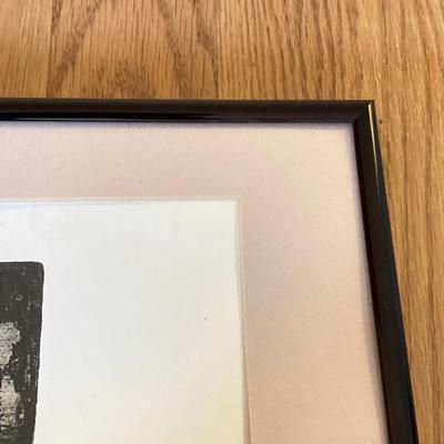 LOT 131X: Framed Wall Art - Initialed SL, Titled "Locomotion" Numbered 7/8 Dec 97