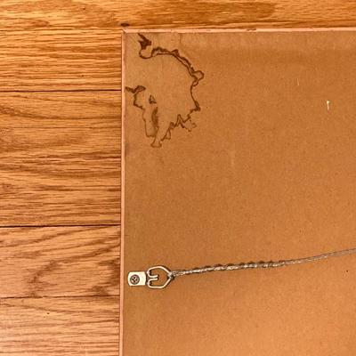 LOT 133X: Framed Floral Artwork - Signed by Artist N. Gregory