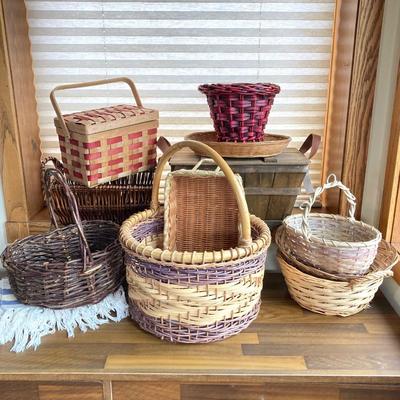 LOT 136X: Large Collection of Decorative Baskets - Harry & David and More
