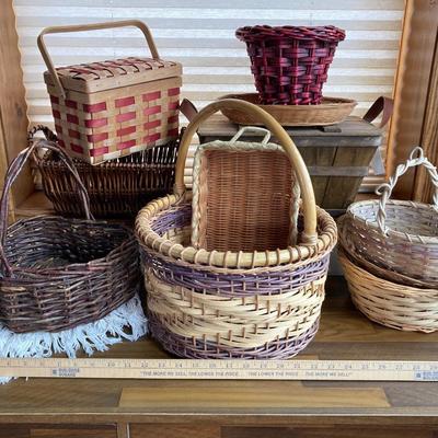 LOT 136X: Large Collection of Decorative Baskets - Harry & David and More