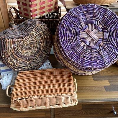 LOT 136X: Large Collection of Decorative Baskets - Harry & David and More
