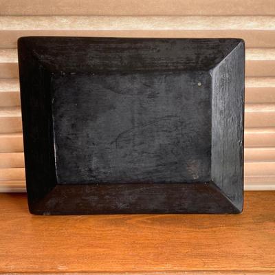 LOT 137X: Unique Vintage Artwork: Framed Mandarin Square & Lacquer Tray