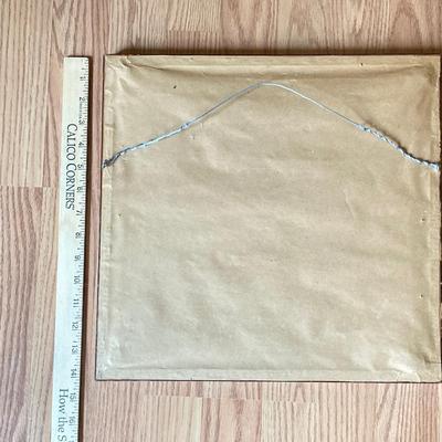 LOT 137X: Unique Vintage Artwork: Framed Mandarin Square & Lacquer Tray