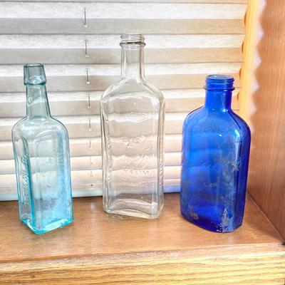LOT 139X: Collection of Vintage Glass Bottles - Burschel Dairy Co Scranton, PA, Meadow Gold Cottage Cheese, Milk of Magnesia and More
