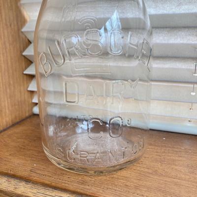 LOT 139X: Collection of Vintage Glass Bottles - Burschel Dairy Co Scranton, PA, Meadow Gold Cottage Cheese, Milk of Magnesia and More