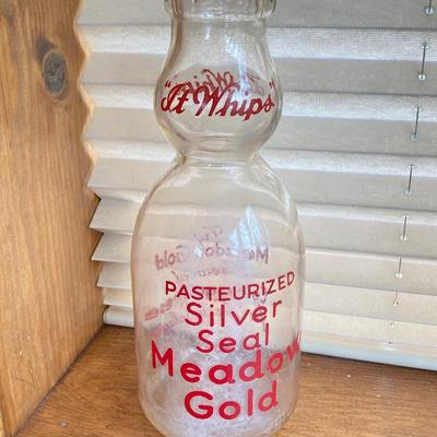 LOT 139X: Collection of Vintage Glass Bottles - Burschel Dairy Co Scranton, PA, Meadow Gold Cottage Cheese, Milk of Magnesia and More