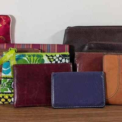 LOT 163X: Collection of Wallets: Bloomingdale's Italian Leather, Fossil, Vera Bradley And More