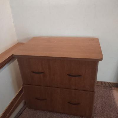 LOT 171B: Wood Filing Cabinet w/ Keys