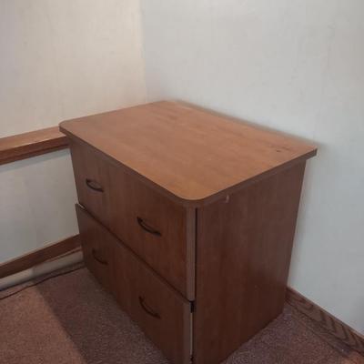 LOT 171B: Wood Filing Cabinet w/ Keys