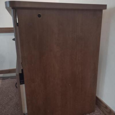LOT 171B: Wood Filing Cabinet w/ Keys