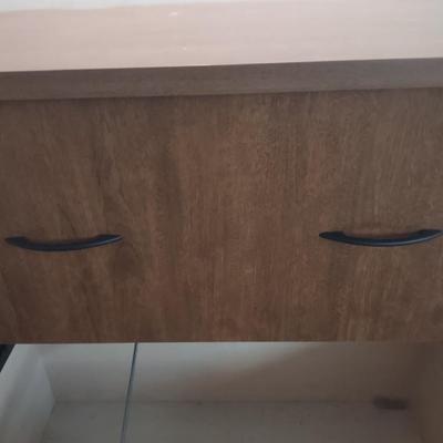 LOT 171B: Wood Filing Cabinet w/ Keys