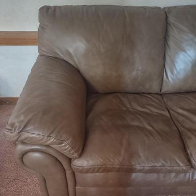 LOT 172B: Brown Leather Couch