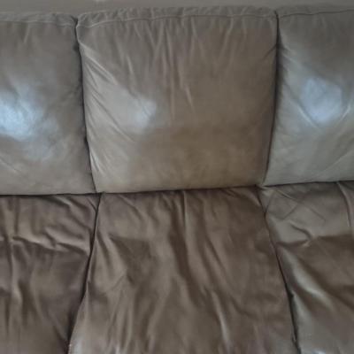 LOT 172B: Brown Leather Couch