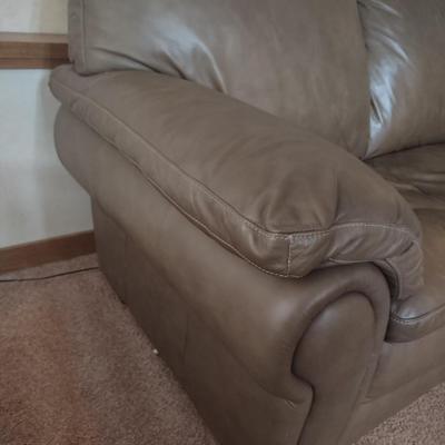 LOT 172B: Brown Leather Couch