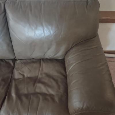 LOT 172B: Brown Leather Couch