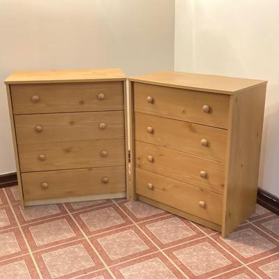 LOT 201B: Pair of 4 Drawer Dressers