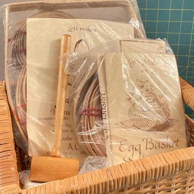 LOT 203B: Large Craft Lot - Yarn, Nilus Leclerc Inc Warping Board, Beads, Basket Making Sets, Scissors and More