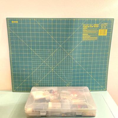 LOT 203B: Large Craft Lot - Yarn, Nilus Leclerc Inc Warping Board, Beads, Basket Making Sets, Scissors and More