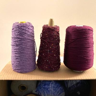 LOT 203B: Large Craft Lot - Yarn, Nilus Leclerc Inc Warping Board, Beads, Basket Making Sets, Scissors and More