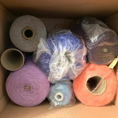 LOT 203B: Large Craft Lot - Yarn, Nilus Leclerc Inc Warping Board, Beads, Basket Making Sets, Scissors and More