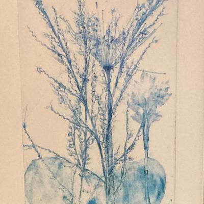 LOT 209B: An Original Etching Work of Art Signed by Artist Martha Forsythe and Titled "Mystic"