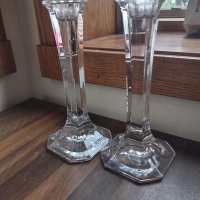 LOT 238: Assorted Candles and Candle Holders