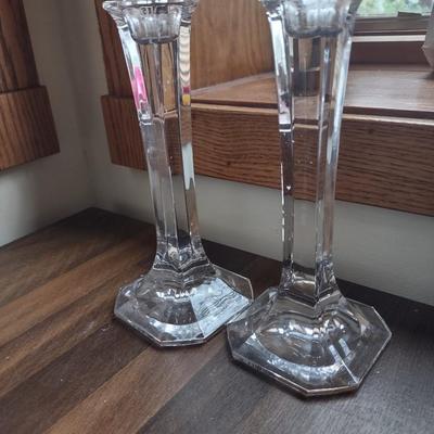 LOT 238: Assorted Candles and Candle Holders