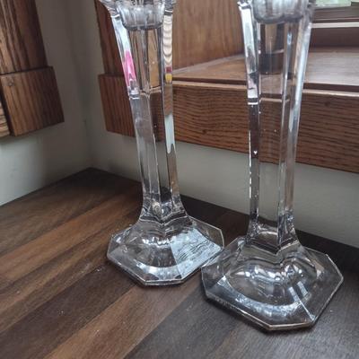 LOT 238: Assorted Candles and Candle Holders