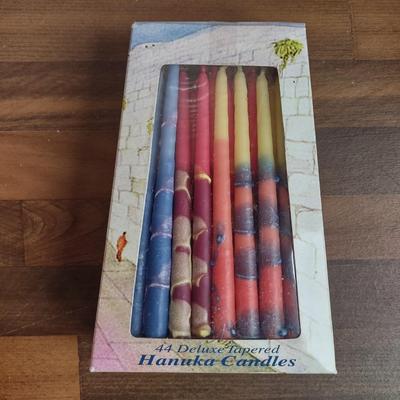 LOT 238: Assorted Candles and Candle Holders