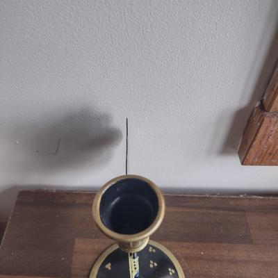 LOT 238: Assorted Candles and Candle Holders