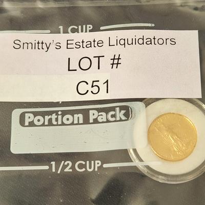 1997 U.S. Mint $5 Dollar Gold Coin 1/10 oz. Fine Gold
