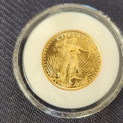 1997 U.S. Mint $5 Dollar Gold Coin 1/10 oz. Fine Gold