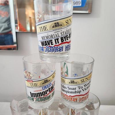 The Baltimore Sun Baltimore Orioles Glasses