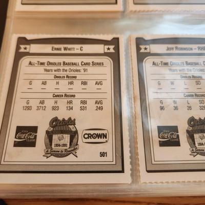 Complete Set Crown Gas Stations All Time Orioles Baseball Card Series 1 to 501