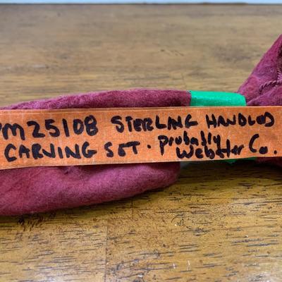 Sterling Handled Carving Set