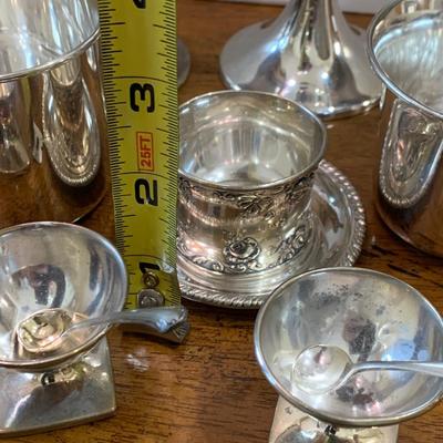 Mixed Lot of Mostly Monogrammed Sterling Silver (546 grams)