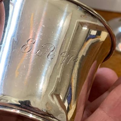 Mixed Lot of Mostly Monogrammed Sterling Silver (546 grams)