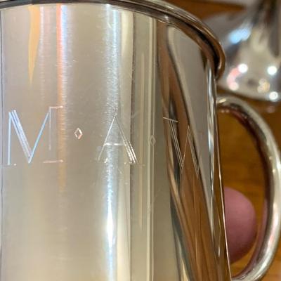 Mixed Lot of Mostly Monogrammed Sterling Silver (546 grams)