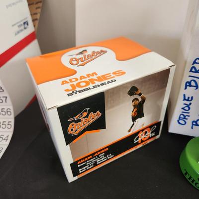 Baltimore Orioles Bobbleheads Adams Jones, Chuck Thompson, Mr Splash, Markakis
