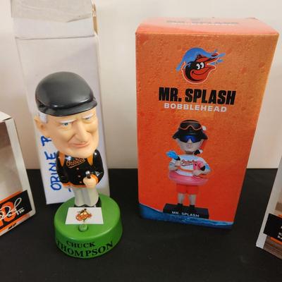 Baltimore Orioles Bobbleheads Adams Jones, Chuck Thompson, Mr Splash, Markakis