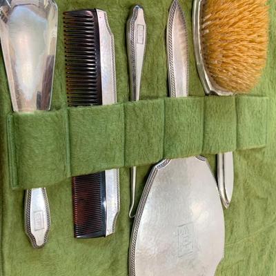 Vintage Sterling Vanity Set