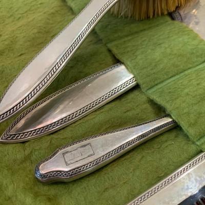 Vintage Sterling Vanity Set