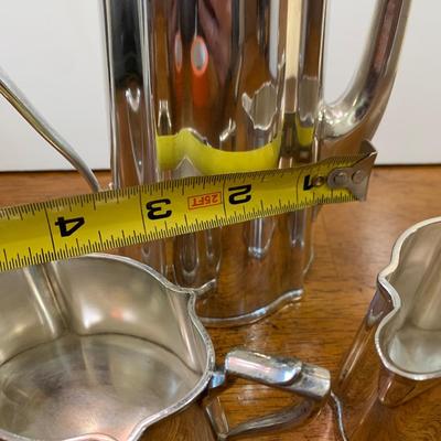 Three Piece Silverplate Mini Tea Set - Hallmarked