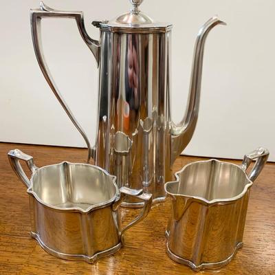 Three Piece Silverplate Mini Tea Set - Hallmarked