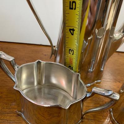 Three Piece Silverplate Mini Tea Set - Hallmarked