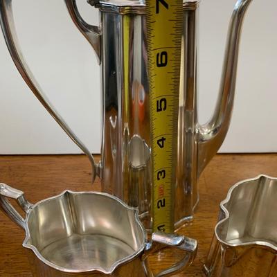 Three Piece Silverplate Mini Tea Set - Hallmarked