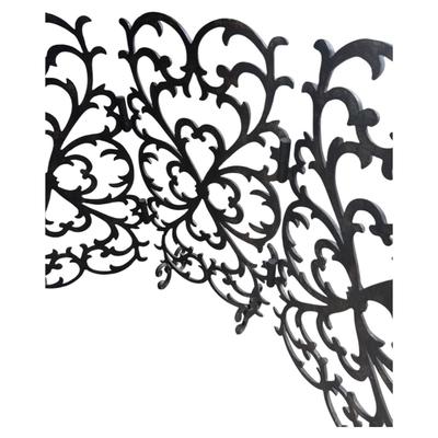 Valante Three Panel Olde Black Fireplace Screen